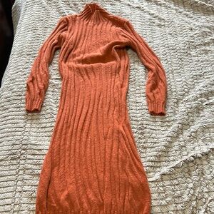 SHEIN turtle neck sweater dress